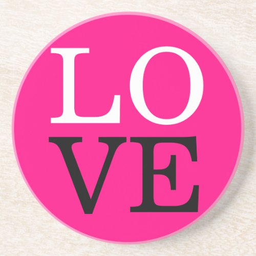 Rose Background Love Wedding Coaster