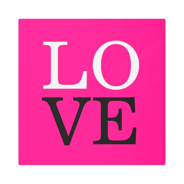 Rose Background Love Wedding Metal Print (Front)