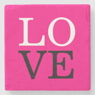 Rose Background Love Wedding Stone Coaster