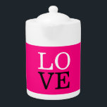 Rose Background Love Wedding Teapot<br><div class="desc">Plain Minimalist Modern Designs. They're all simple,  modern,  attractive.</div>
