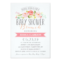 Rose Banner Brunch | Baby Shower Invitation