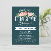 Rose Banner Brunch | Bridal Shower Invitation (Standing Front)