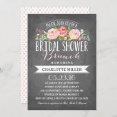Rose Banner Brunch Bridal Shower Invitation (Front/Back)