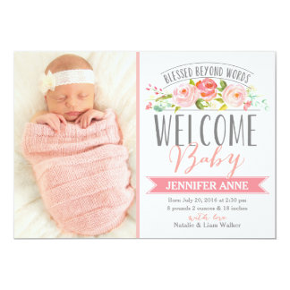 announcements for baby girl