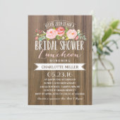 Rose Banner Luncheon | Bridal Shower Invitation (Standing Front)
