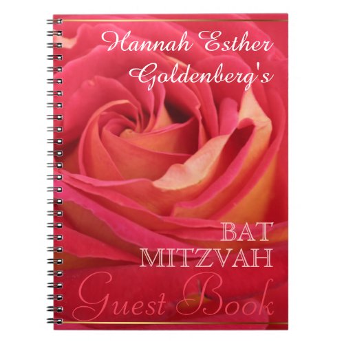 Rose Bat Mitzvah Guest Book