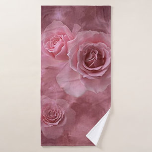 Rose Bath Towel Set