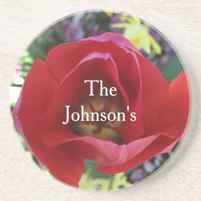 Rose Beauty Drink Coaster (Front)