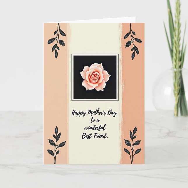 Rose Best Friend Mothers Day Card (Front)