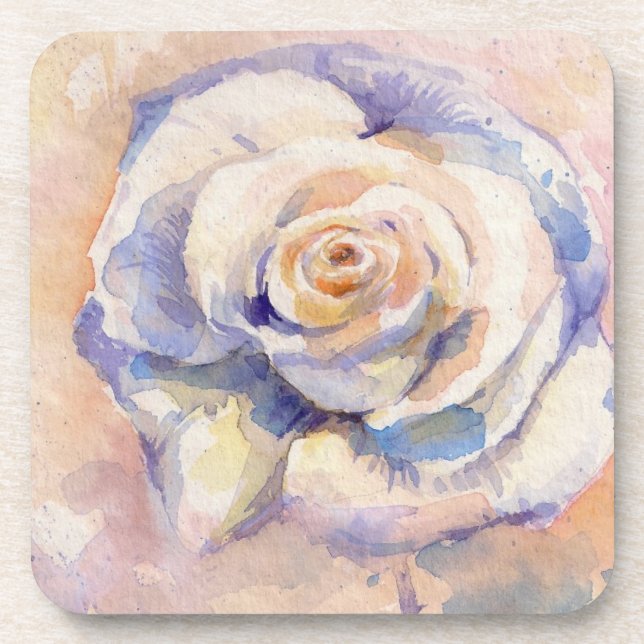 Rose Beverage Coaster (Front)