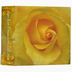 Rose Binder Personalized Yellow Rose Photo Albu