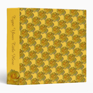 Rose Binder Personalized Yellow Rose Photo Album