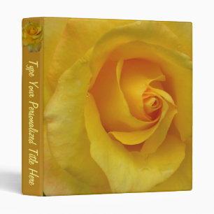 Rose Binder Yellow Rose Photo Album Binder Custo
