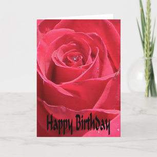 Rose Birthday Card