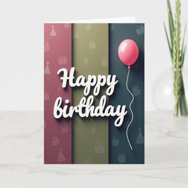 Rose Birthday Gift Card (Front)