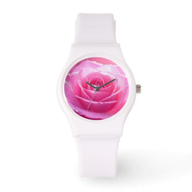Rose Blossom Flower Watch Frederic Mistral Rose Lu (Front)