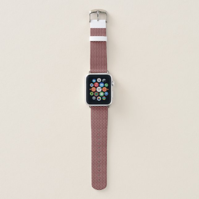 Rose Blush Embracing Timeless Elegance  Apple Watch Band (Front)