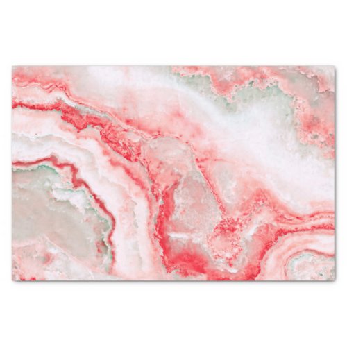 Rose Blush Luxury Gemstone Agate Marble Tissue Paper