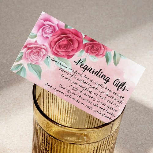 Rose Blush Money Over Gifts Bridal funds Cards