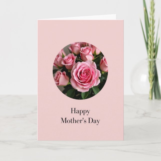Rose Blush Mothers Day Card (Front)