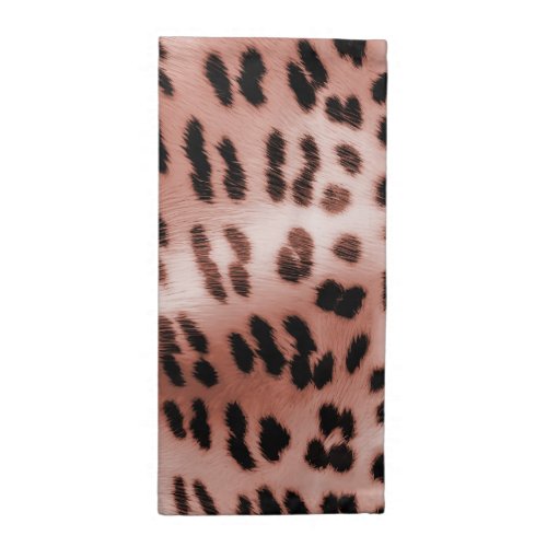 Rose Blush Pink Leopard Cloth Napkin