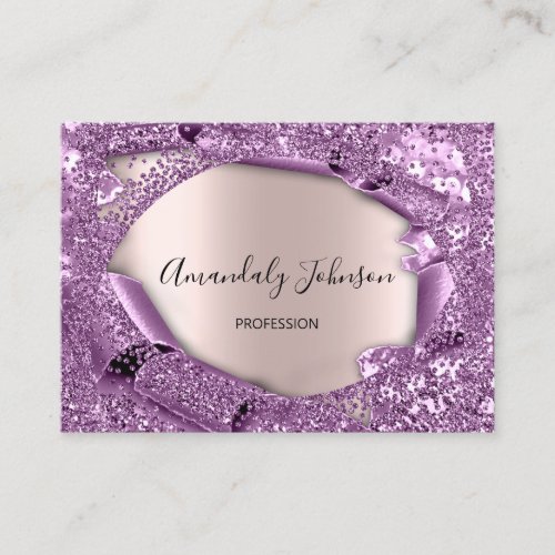 Rose Blush Powder Pink Makeup Artist Event Planner Business Card