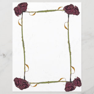 Rose Boarder Paper Sheet