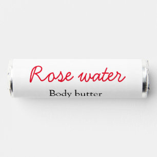 Rose body butter add your text name custom weight breath savers® mints