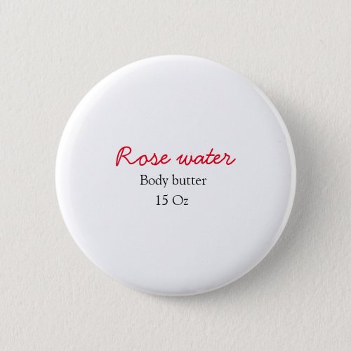 Rose body butter add your text name custom weight  button