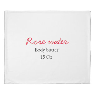 Rose body butter add your text name custom weight duvet cover