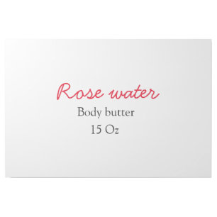 Rose body butter add your text name custom weight gallery wrap