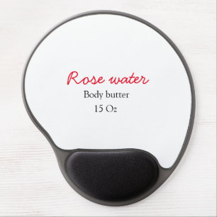 Rose body butter add your text name custom weight gel mouse pad