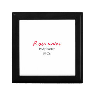 Rose body butter add your text name custom weight gift box