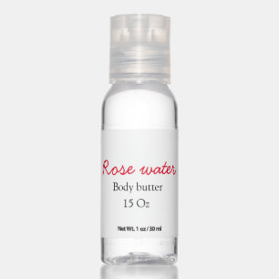 Rose body butter add your text name custom weight hand sanitizer