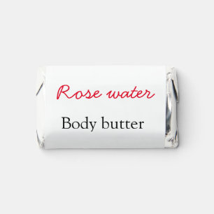 Rose body butter add your text name custom weight hershey's miniatures