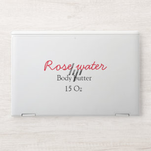 Rose body butter add your text name custom weight HP laptop skin