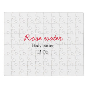 Rose body butter add your text name custom weight jigsaw puzzle