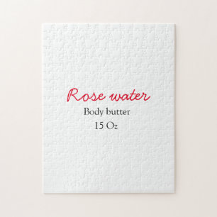 Rose body butter add your text name custom weight  jigsaw puzzle