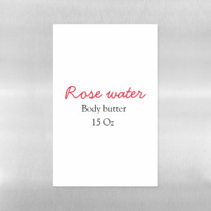 Rose body butter add your text name custom weight magnetic dry erase sheet