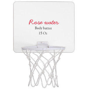 Rose body butter add your text name custom weight mini basketball hoop