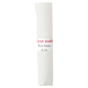 Rose body butter add your text name custom weight napkin bands