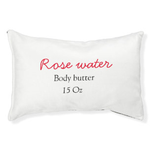 Rose body butter add your text name custom weight pet bed