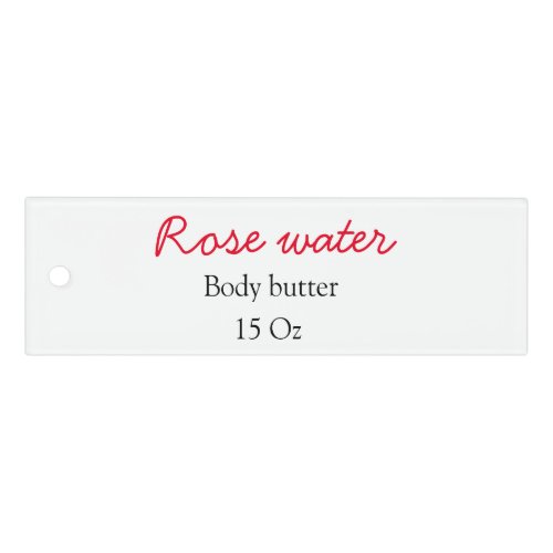 Rose body butter add your text name custom weight  ruler
