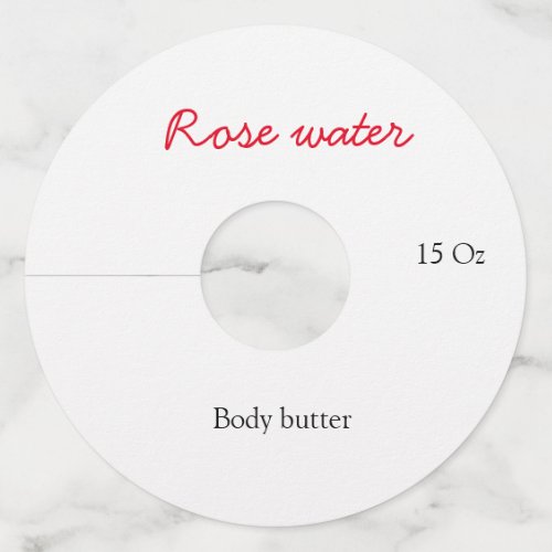 Rose body butter add your text name custom weight  wine glass tag