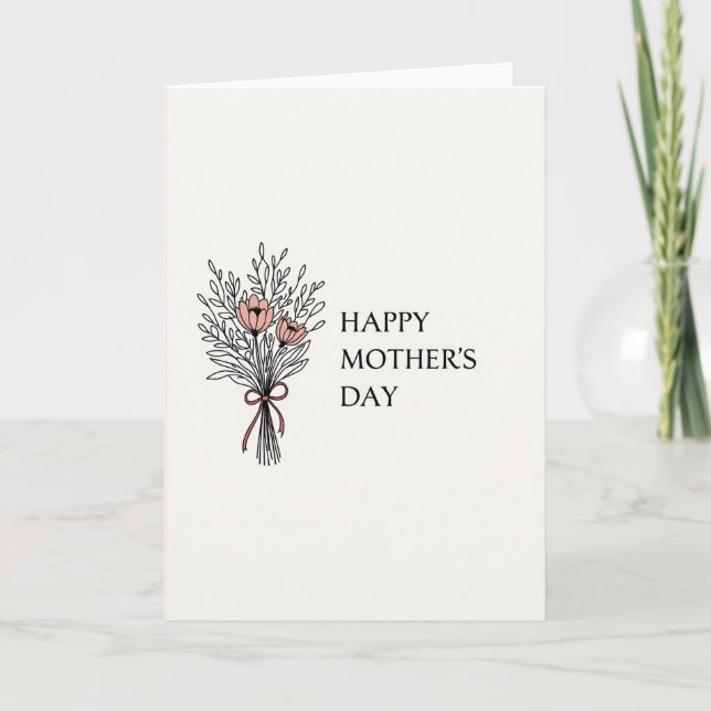 Rose Border Mothers Day Card (Front)