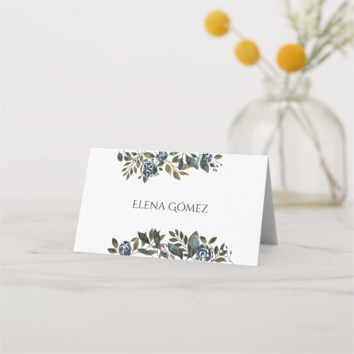 Rose Botanical Place Card