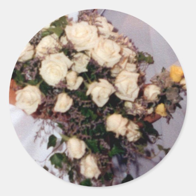 Rose Bouquet Envelope Seal Sticker (Front)