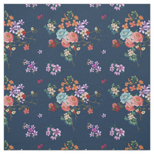 Rose Bouquet Floral Pattern Fabric