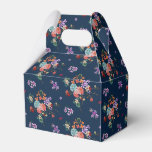 Rose Bouquet Floral Pattern Favor Boxes