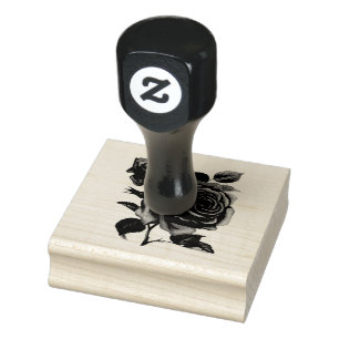 Rose Bouquet Floral Rubber Stamp